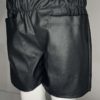 SHORT SIMILI CUIR NOIR