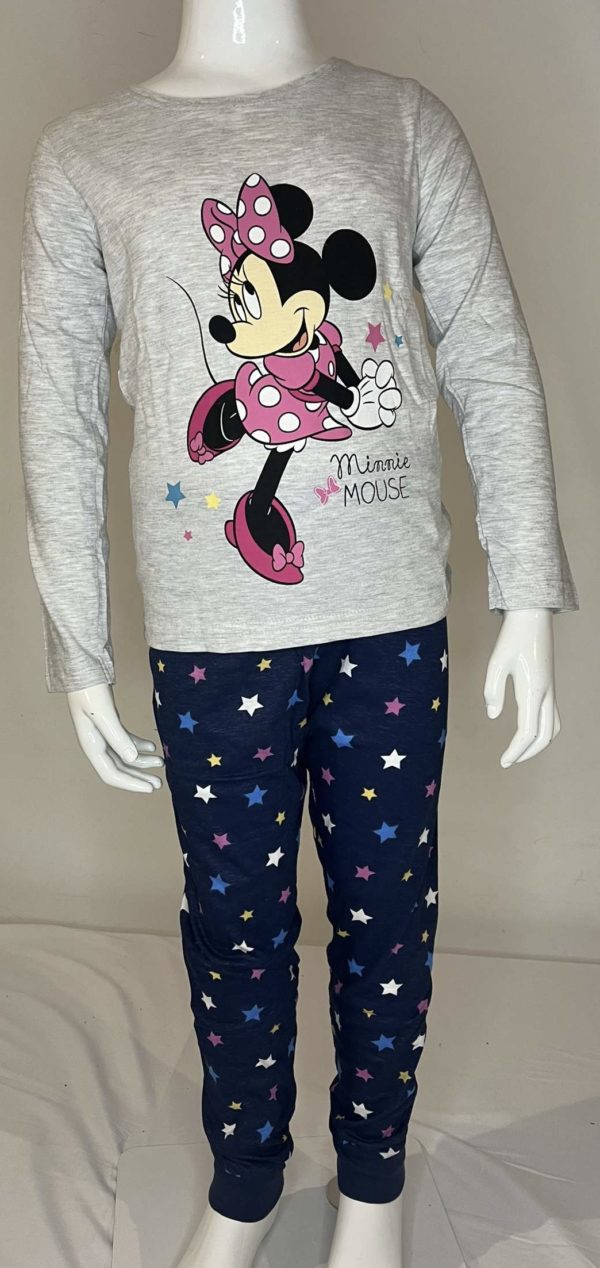 PHOTO 1 PIJAMA DISNEY MINNIE GRIS ET BLEU MARINE