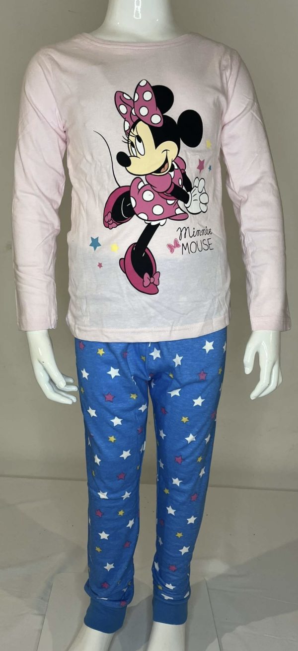 PHOTO 1 PIJAMA DISNEY MINNIE ROSE ET BLEU CLAIR