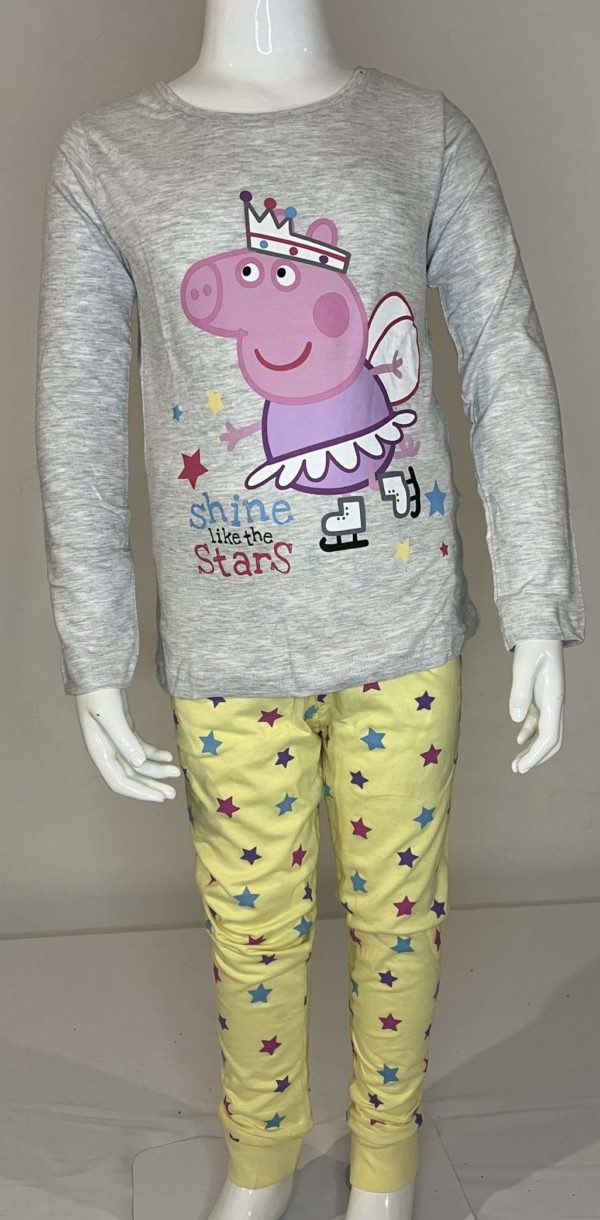 PHOTO 1 PIJAMA PEPPA PIG GRIS ET JAUNE