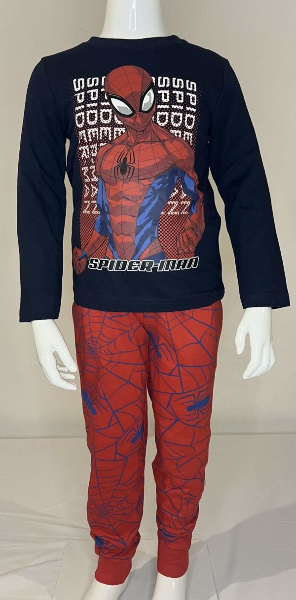 PHOTO 1 PIJAMA SPIDERMAN BLEU MARINE ET ROUGE