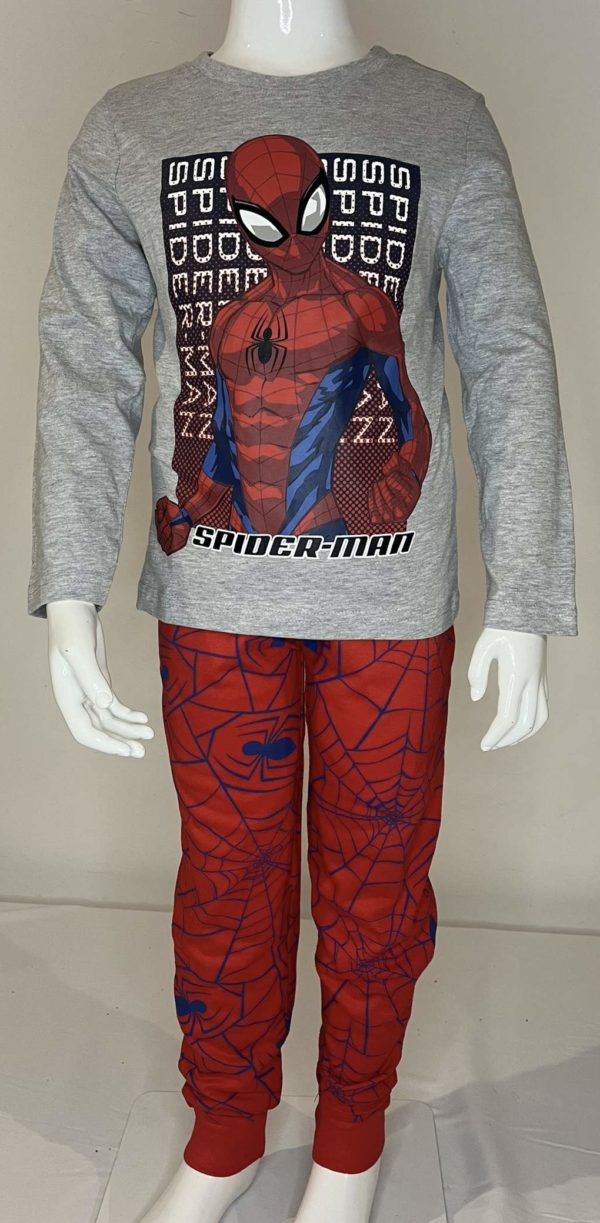 PHOTO 1 PIJAMA SPIDERMAN GRIS ET ROUGE