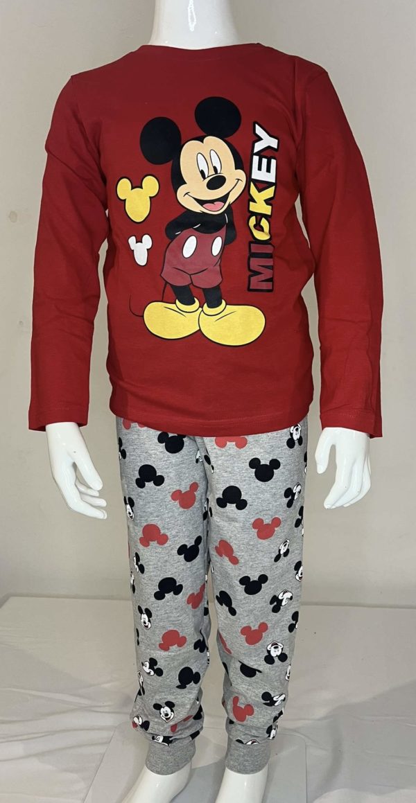 PHOTO 1 PIJAMA DISNEY MICKEY ROUGE ET GRIS