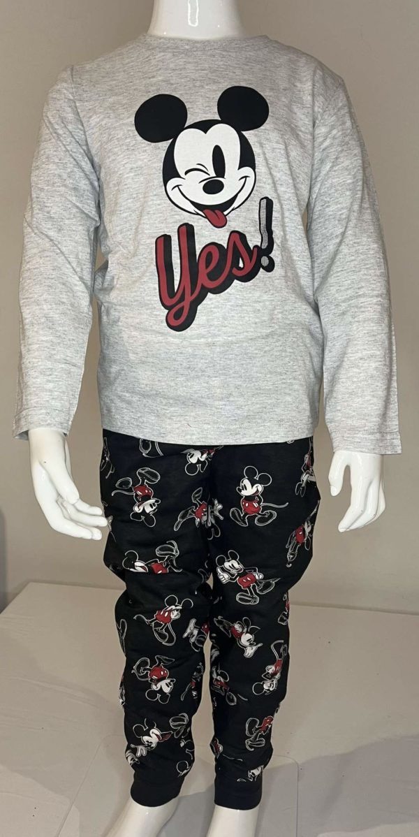 PHOTO 1 PIJAMA DISNEY MICKEY NOIR ET GRIS