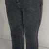 JEANS A FRANGES NOIRS ET GRIS 