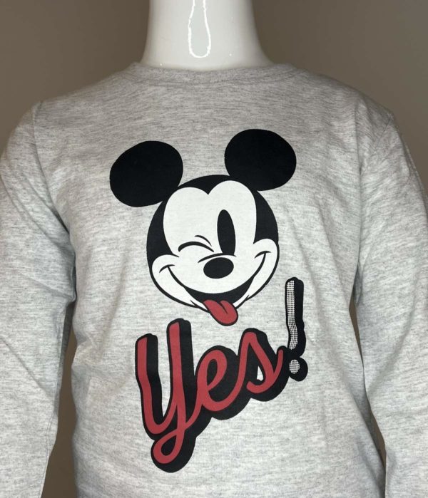 PHOTO 2 PIJAMA DISNEY MICKEY NOIR ET GRIS