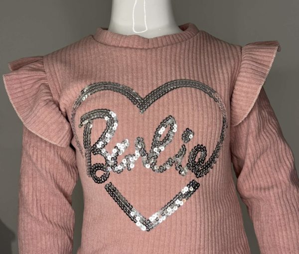 PHOTO 2 ENSEMBLE BARBIE BEIGE ET ROSE