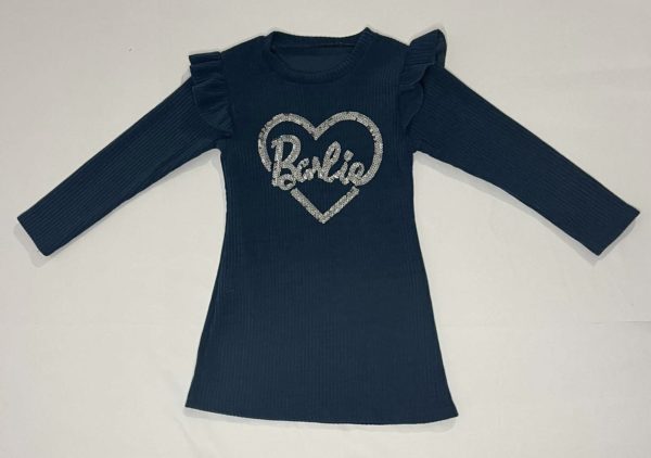 PHOTO 2 ROBES BARBIE BLEUES ET NOIRES
