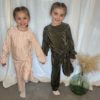 ENSEMBLE FLUIDE KAKI ET ROSE 
