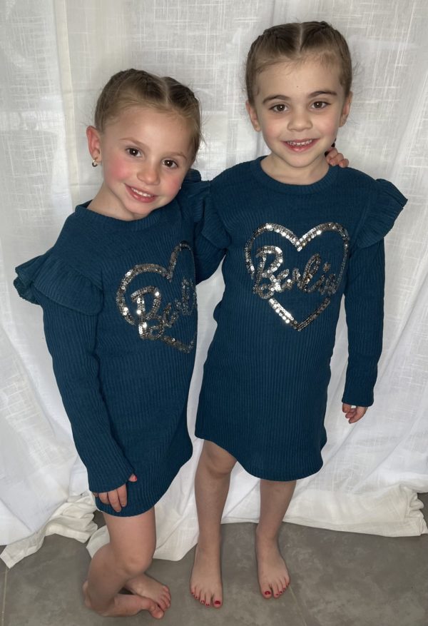 PHOTO 4 ROBES BARBIE BLEUES ET NOIRES