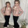 BOMBERS SIMILI CUIR ROSE